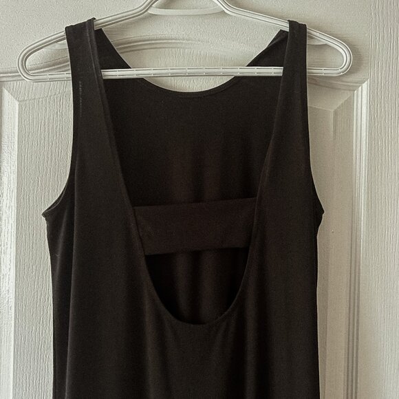 Black Midi-Length H&M Dress with Keyhole back | M | Worn Once - Picture 1 of 2